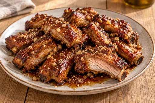 Costillas de cerdo a la miel