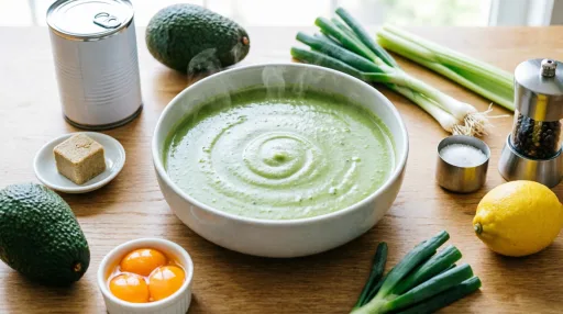 Crema de aguacates y limón