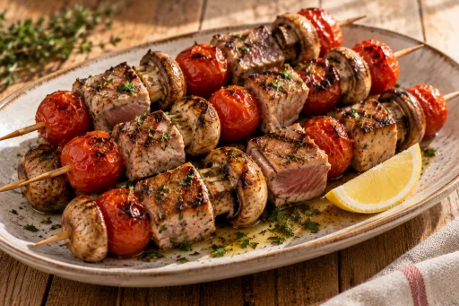 Brochetas de atún