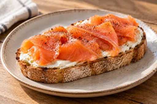 Tosta de salmón