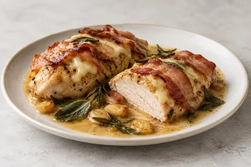 Pechugas de pollo con bacon