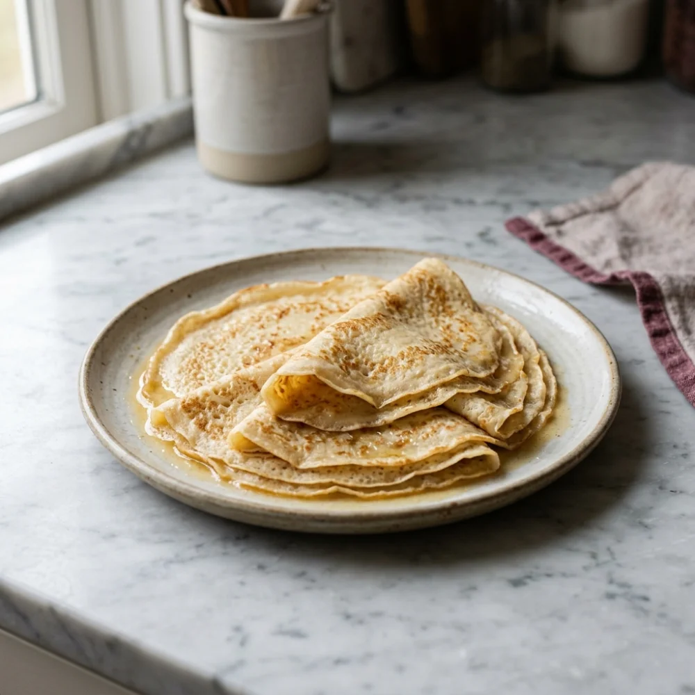 Crepes sin gluten finos y flexibles